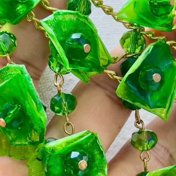 Handcrafted Fish Scale Necklace Eco Boho Jewelry Made from Escamas de Pescado - Picture 3 of 4